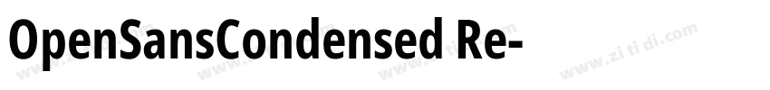 OpenSansCondensed Re字体转换
